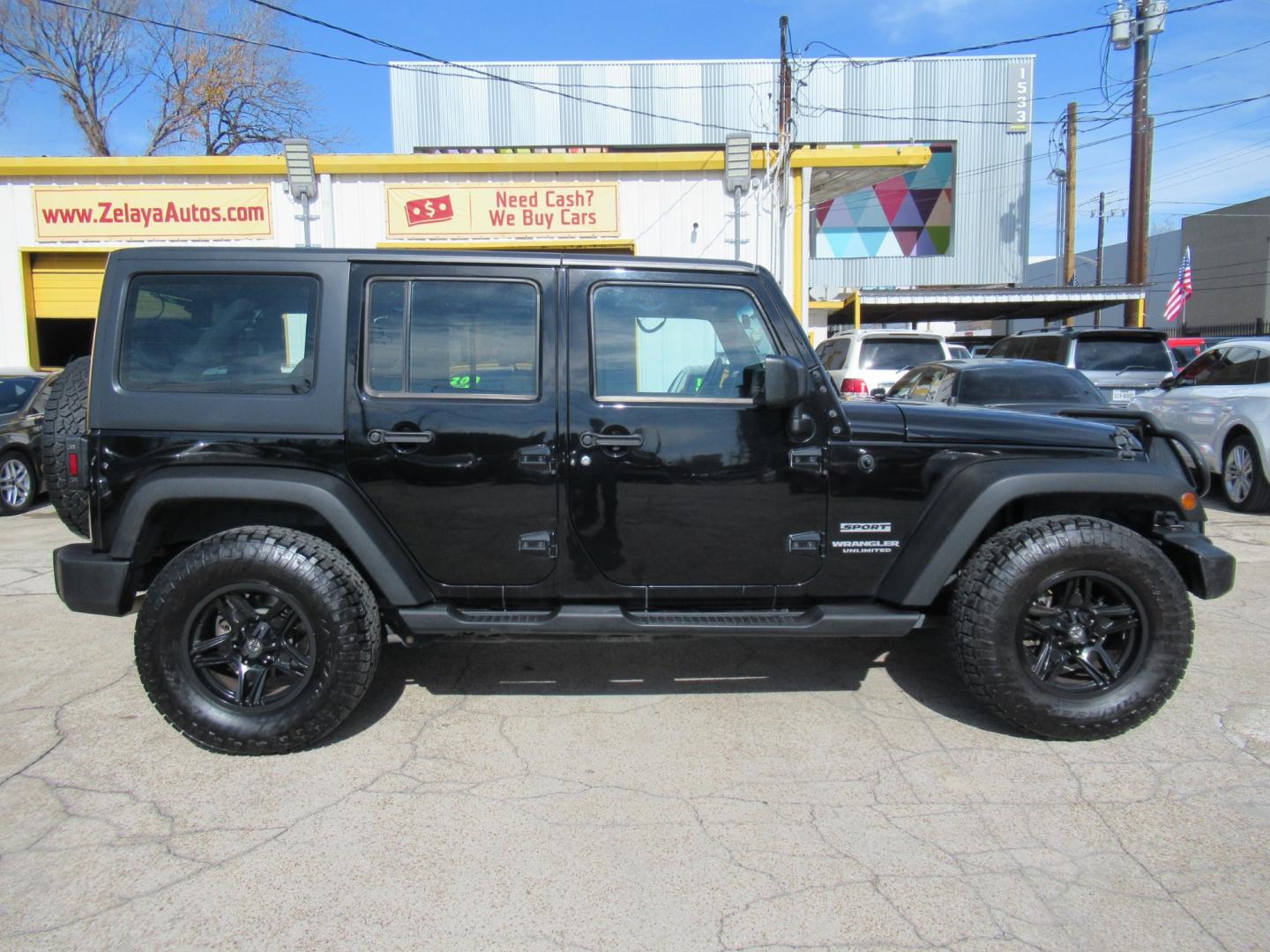 2017 Black /Black Jeep Wrangler UNLIMITED SPORT (1C4BJWDG1HL) with an 3.6L V6 F DOHC 24V engine, Automatic transmission, located at 1511 North Shepherd Dr., Houston, TX, 77008, (281) 657-1221, 29.798361, -95.412560 - 2017 JEEP WRANGLER UNLIMITED SPORT VIN: 1C4BJWDG1HL517754 1 C 4 B J W D G 1 H L 5 1 7 7 5 4 4 DOOR WAGON/SPORT UTILITY 3.6L V6 F DOHC 24V GASOLINE REAR WHEEL DRIVE W/ 4X4 - Photo#0